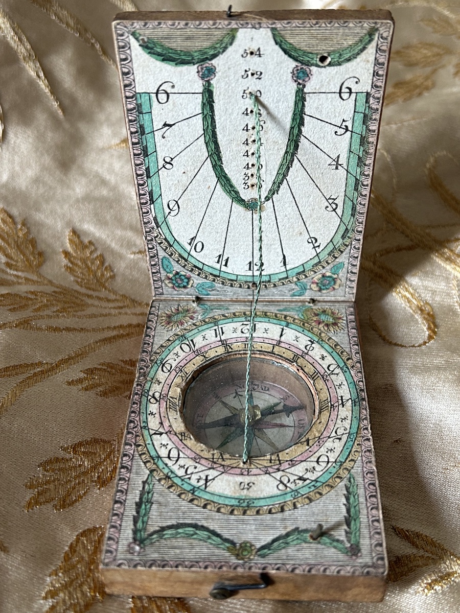 Portable Sundial From The Louis XVI Period, Southern Germany, Circa 1790