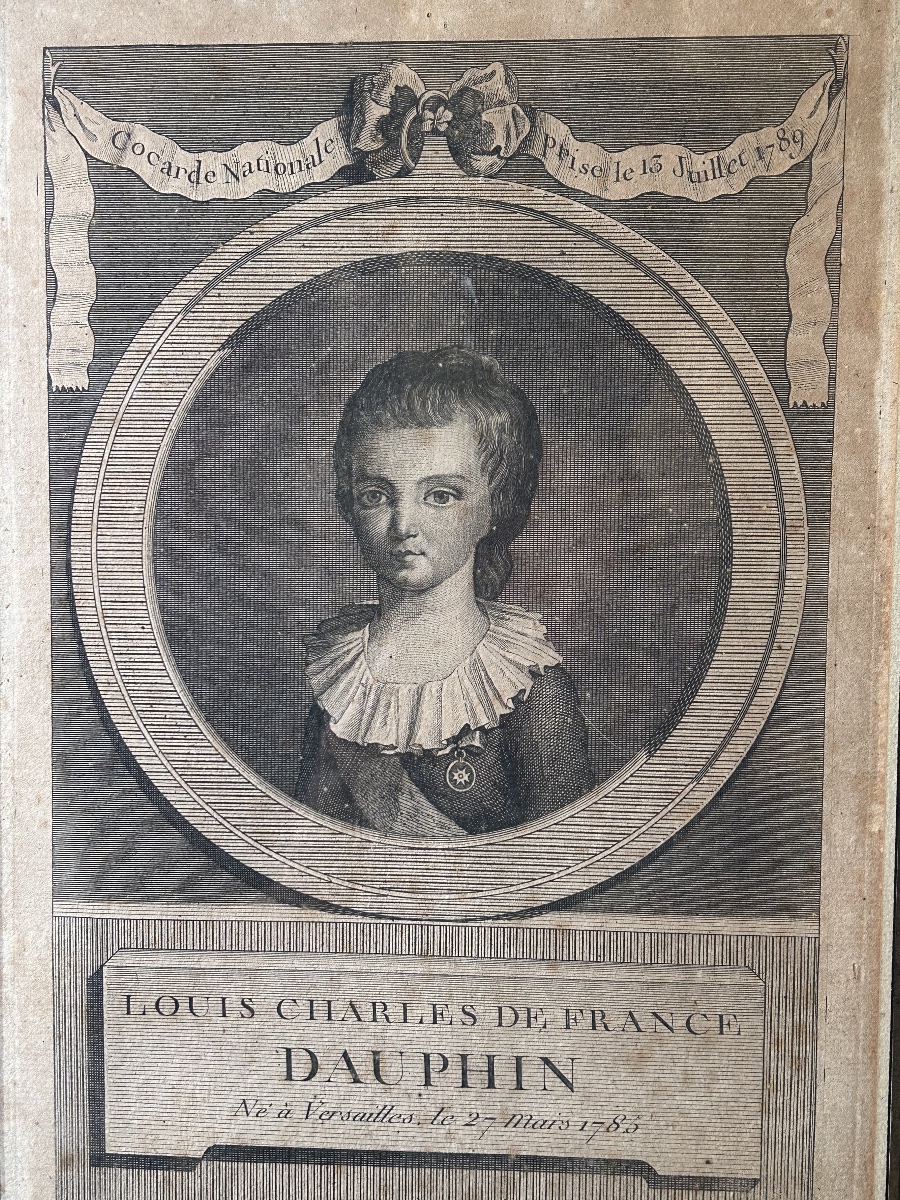 Portrait du Dauphin Louis Charles de France Louis XVII période révolutionnaire vers 1790