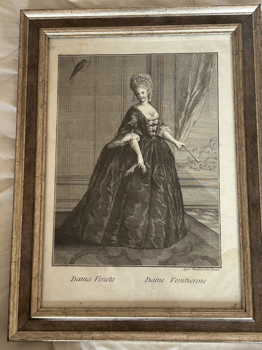 Costumes And Figures From Venice And The Roman Court: Engravings By Teodoro Viero, 18th Century -photo-2