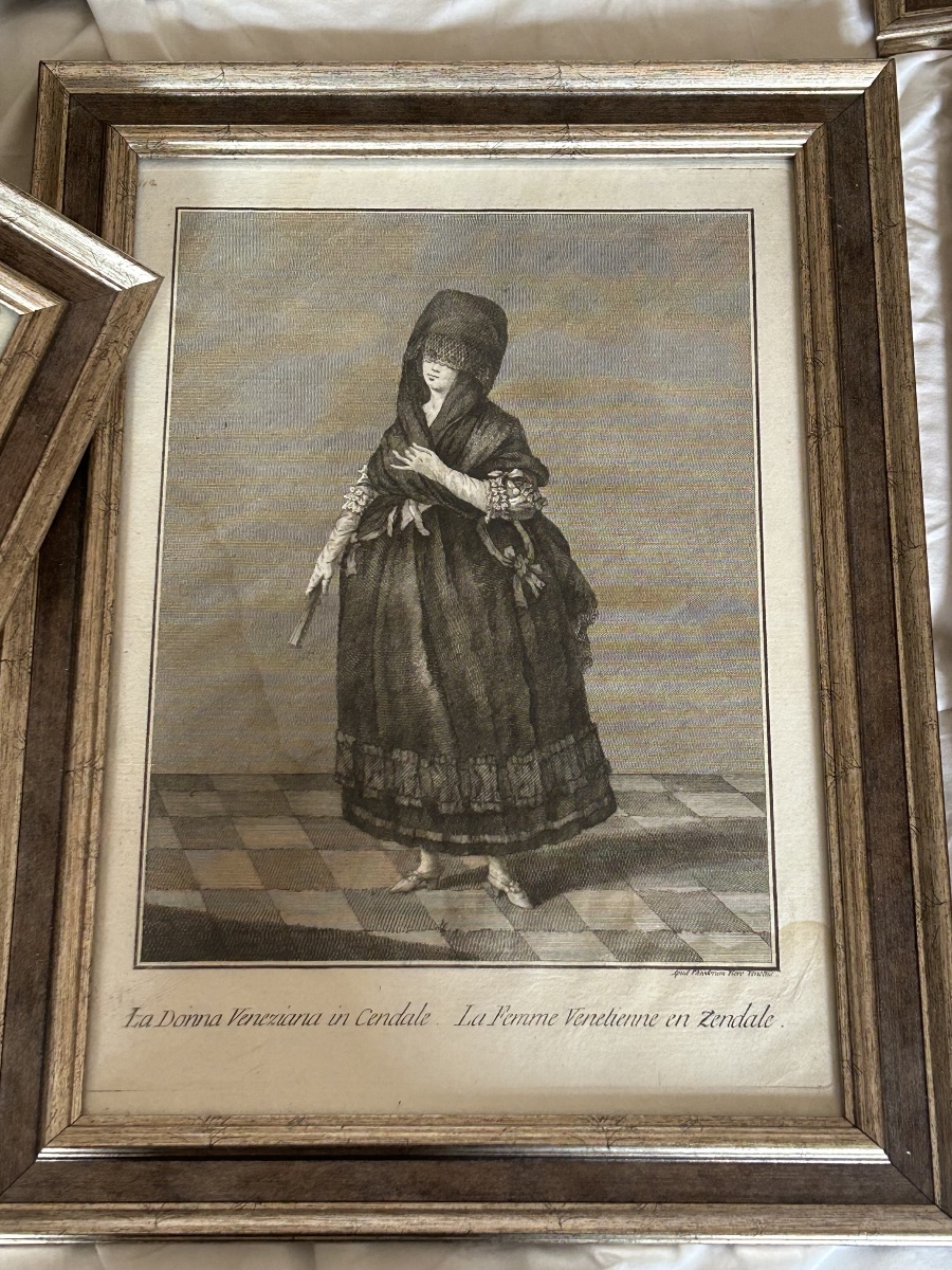 Costumes And Figures From Venice And The Roman Court: Engravings By Teodoro Viero, 18th Century -photo-7