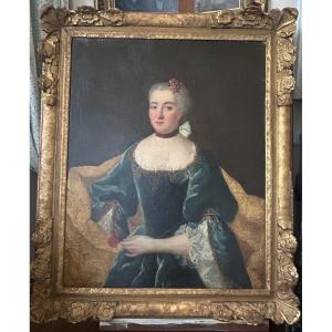 Portrait présumé d’une Dame de la famille du Marquis de La Chartre vers 1760