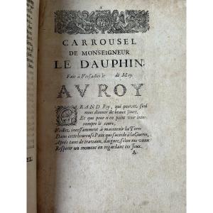 Carousel By His Highness The Dauphin, Produced In Versailles On May 1686, First Edition 