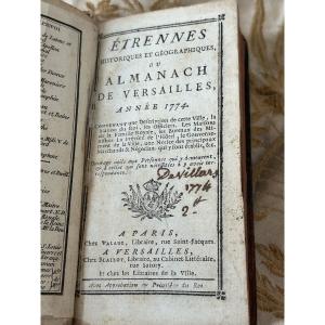 Versailles Almanac For The Year 1774, With A Plan And Map