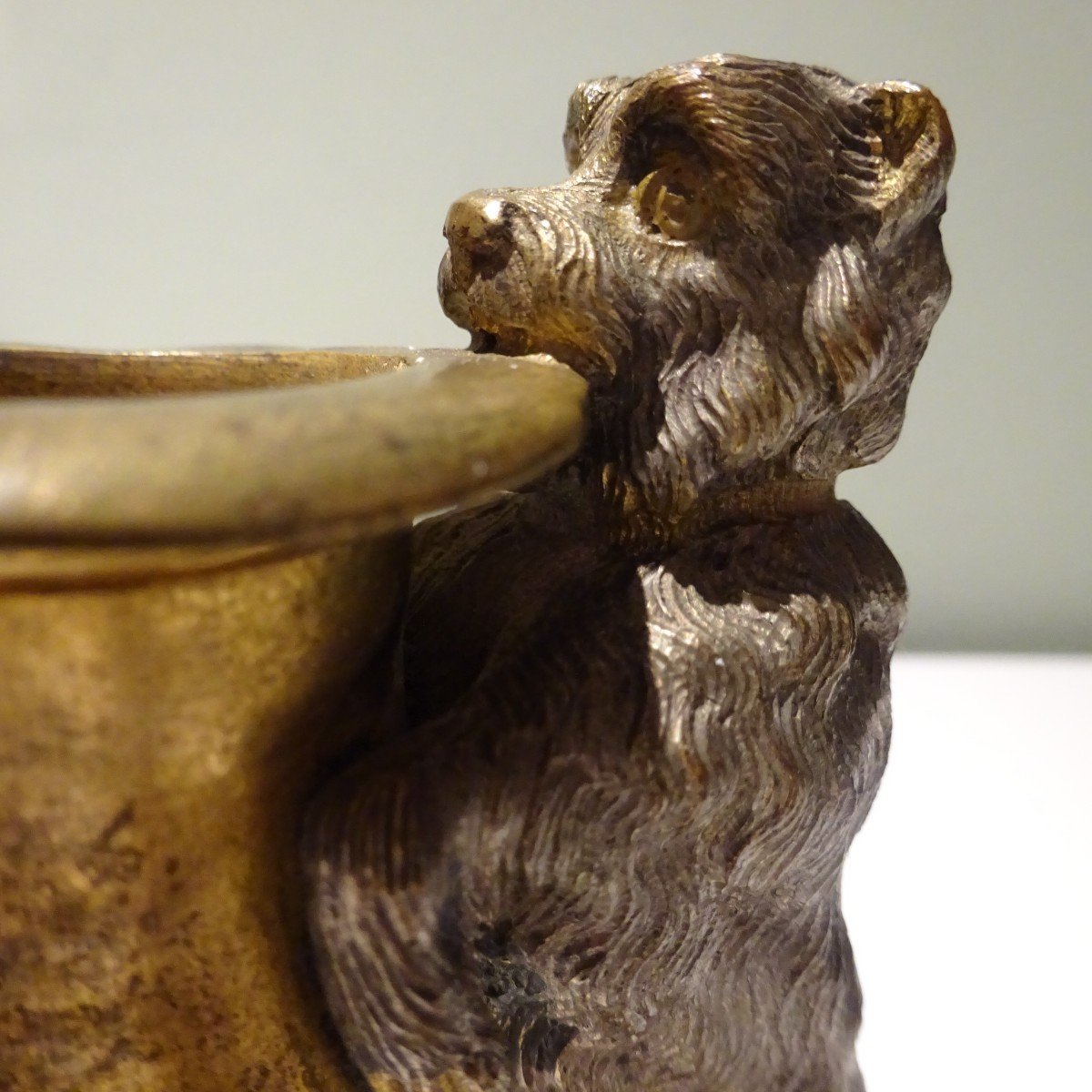 Bronze  Le Chien Savant, le chien de cirque-photo-2