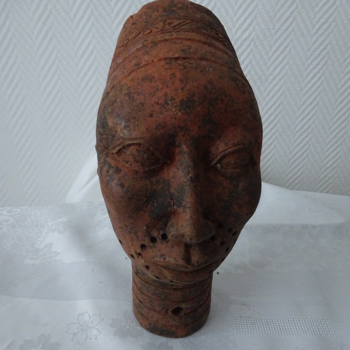 Bust Of Queen Ifi Terracotta