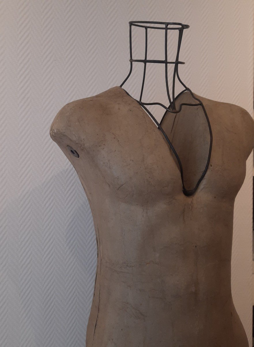 Manly Mannequin Of Paper Mache And Iron-photo-4