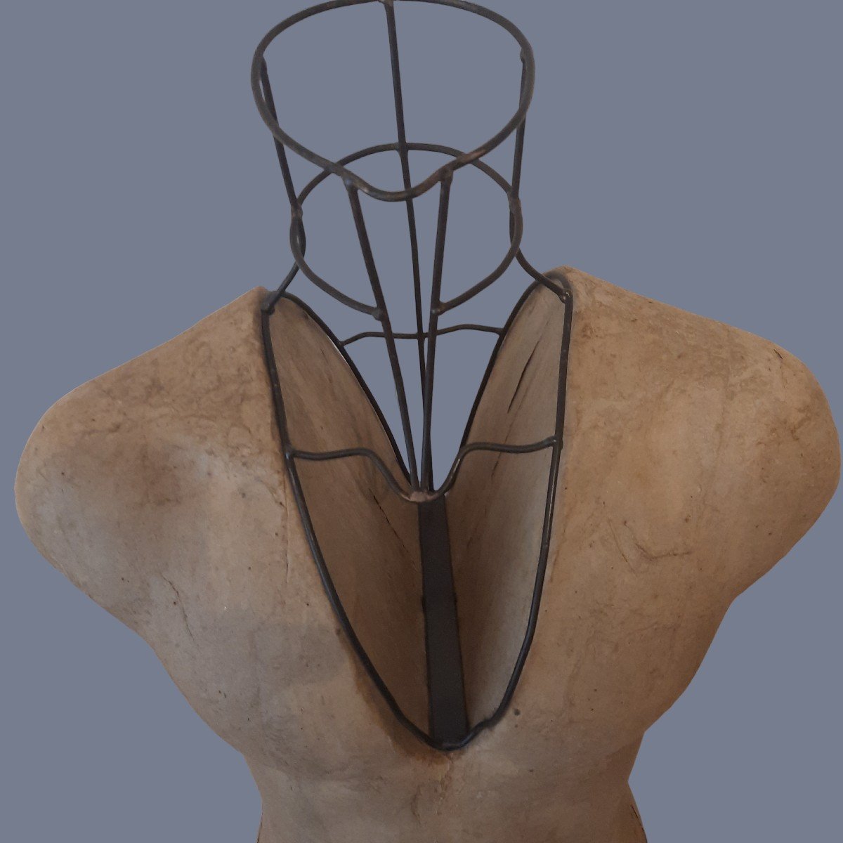 Manly Mannequin Of Paper Mache And Iron-photo-7