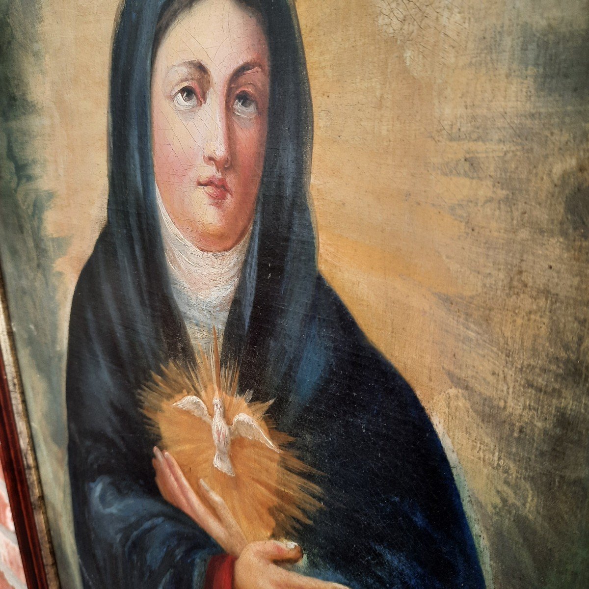  peinture : Marie Et La Colombe.. Anonyme-photo-4
