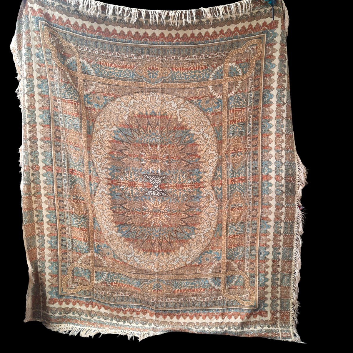 Tablecloth Or Sofa Throw....i Don't Read Sanskrit-photo-2