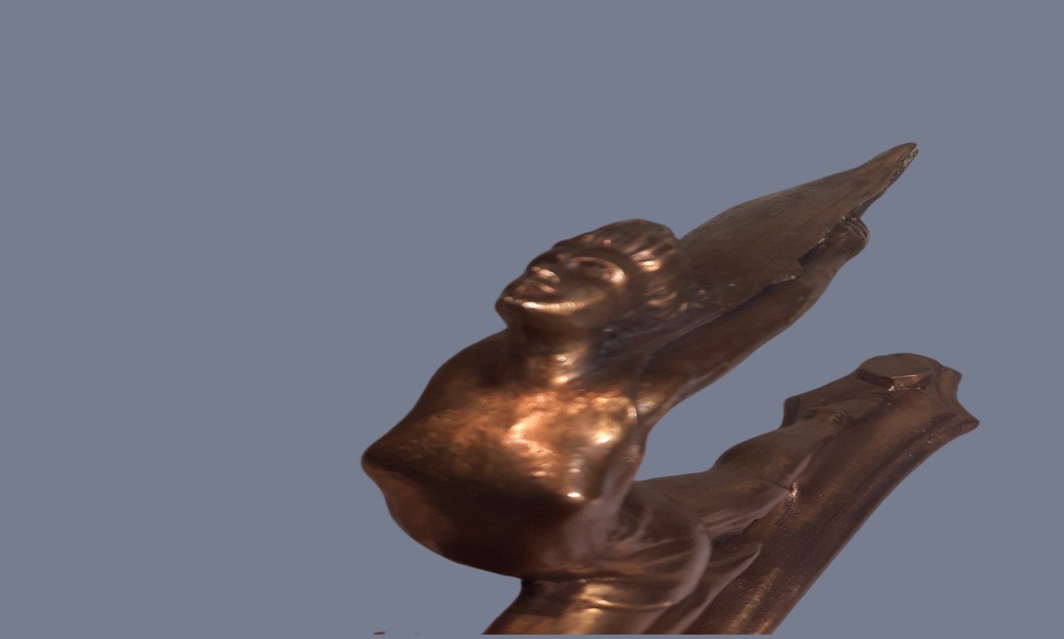 Brick 1935 Hood Mascot Emblem In Bronze-photo-2
