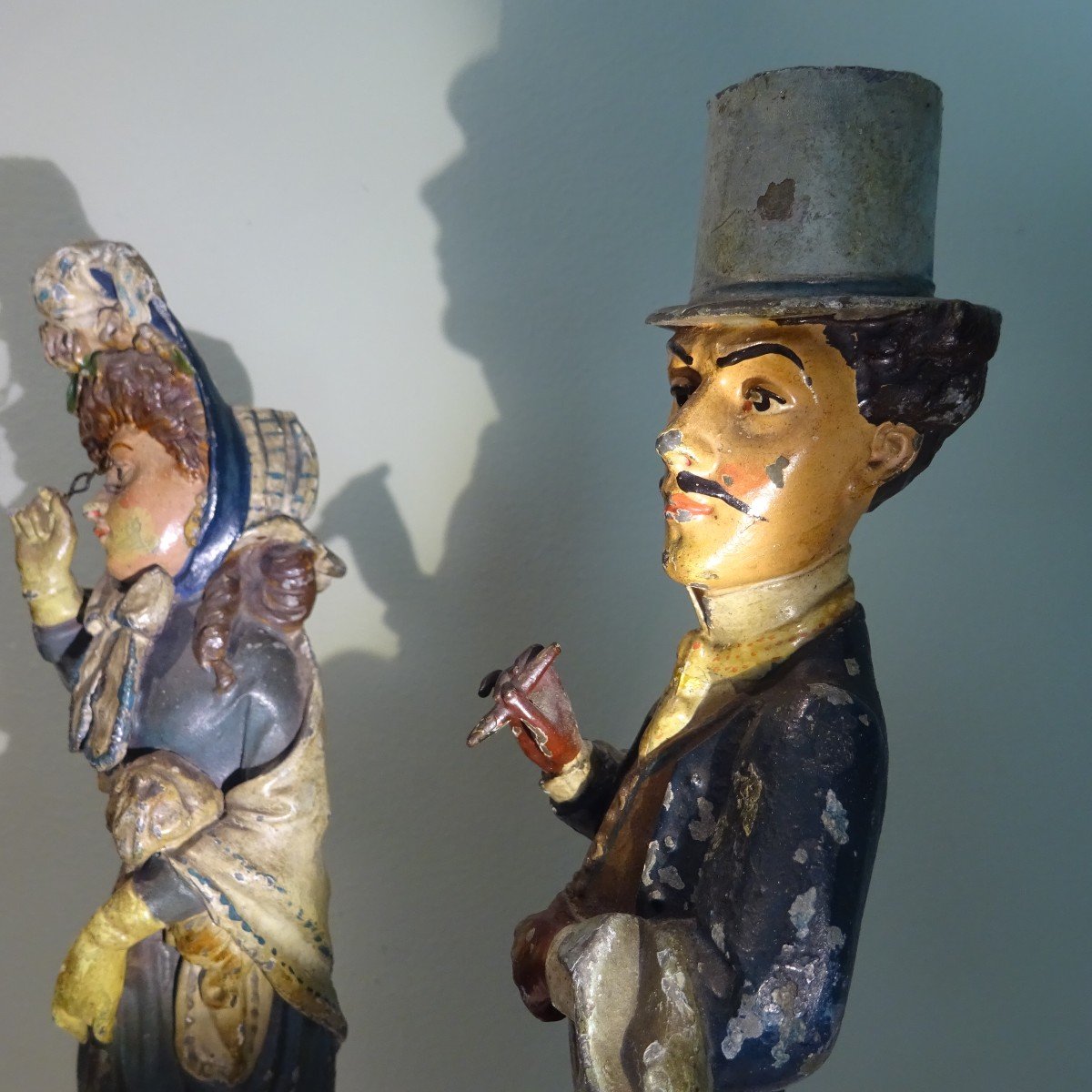  caricatures XIXe Bougeoirs Cocasses En Couple-photo-2