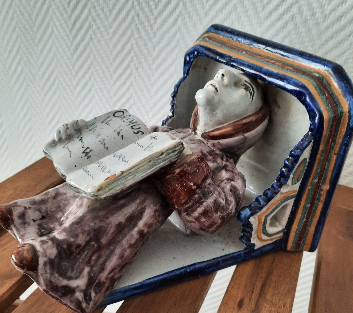 Cul De Lampe Faience Graindorge Dinan... Le Moine Patient-photo-2