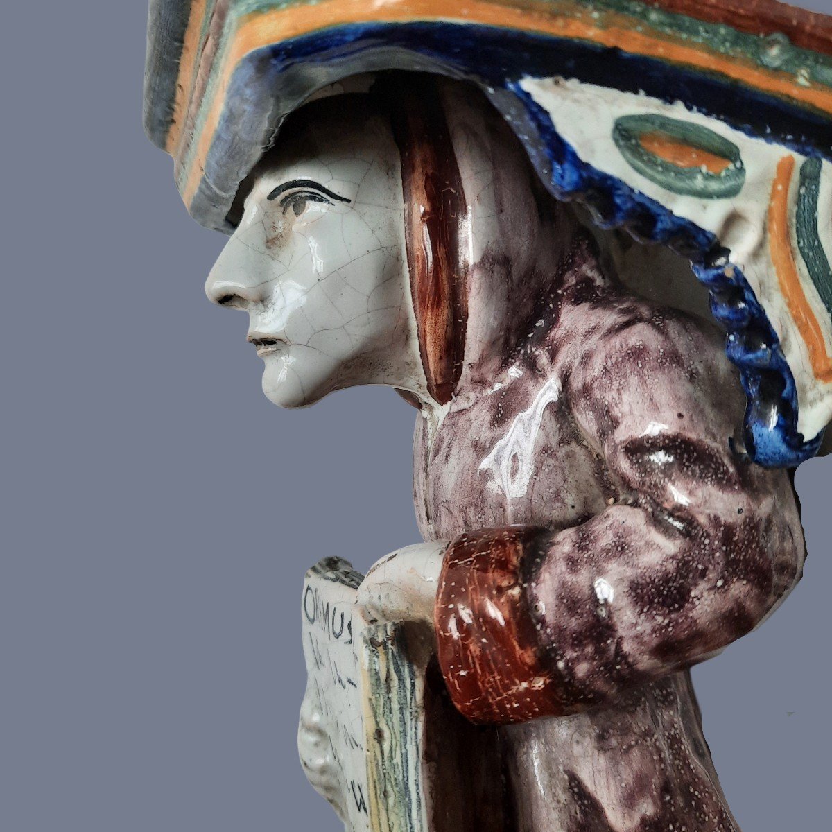 Cul De Lampe Faience Graindorge Dinan... Le Moine Patient