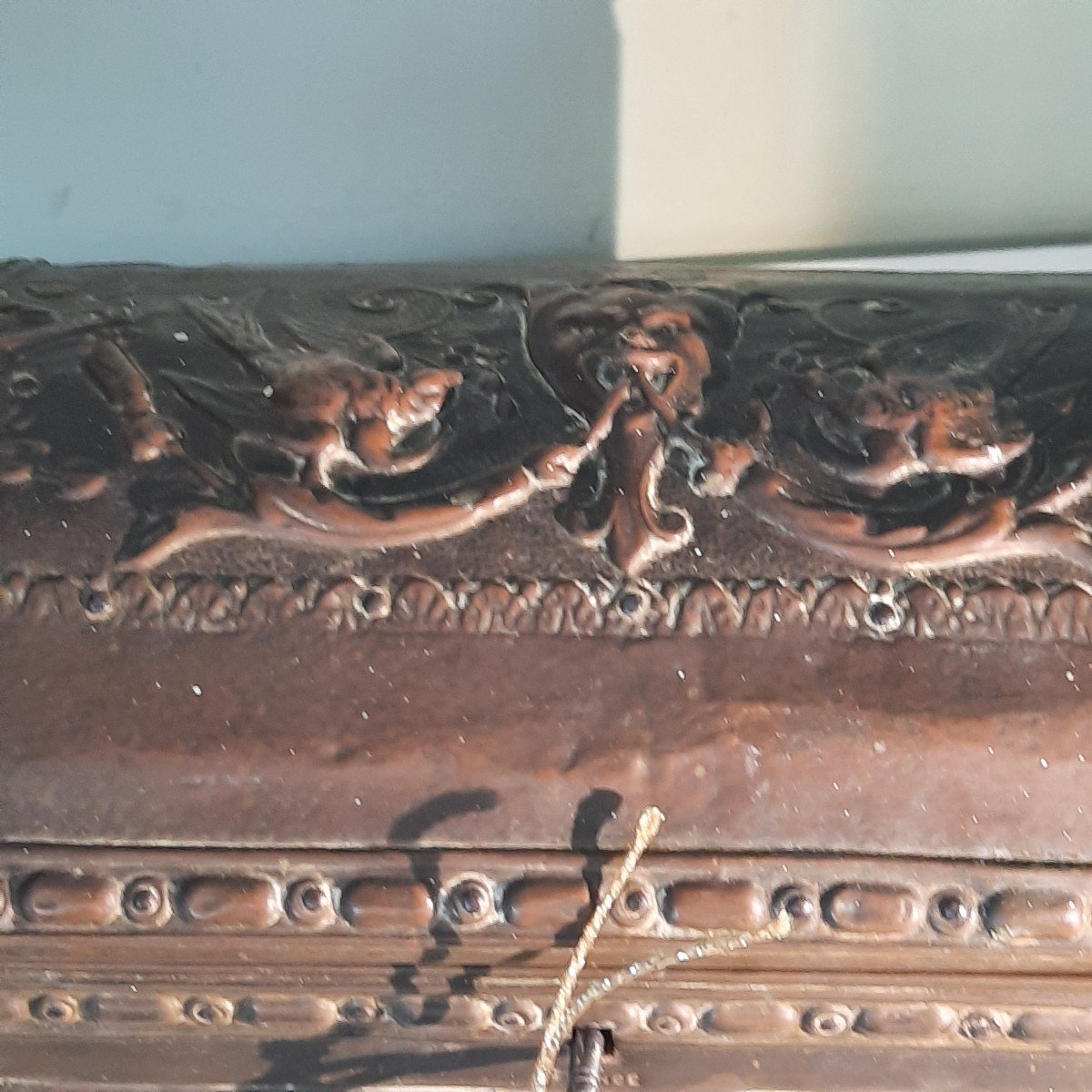 Repoussé Copper Lady's Chest-photo-6