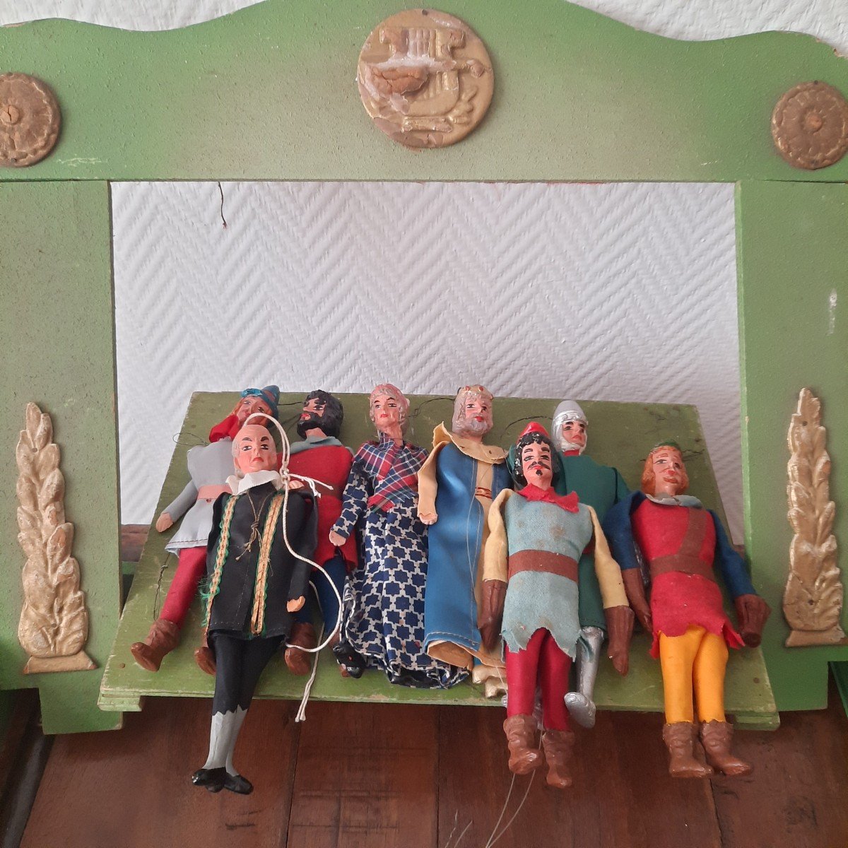 Ensemble De Marionnettes Anciennes à Suspendre-photo-3