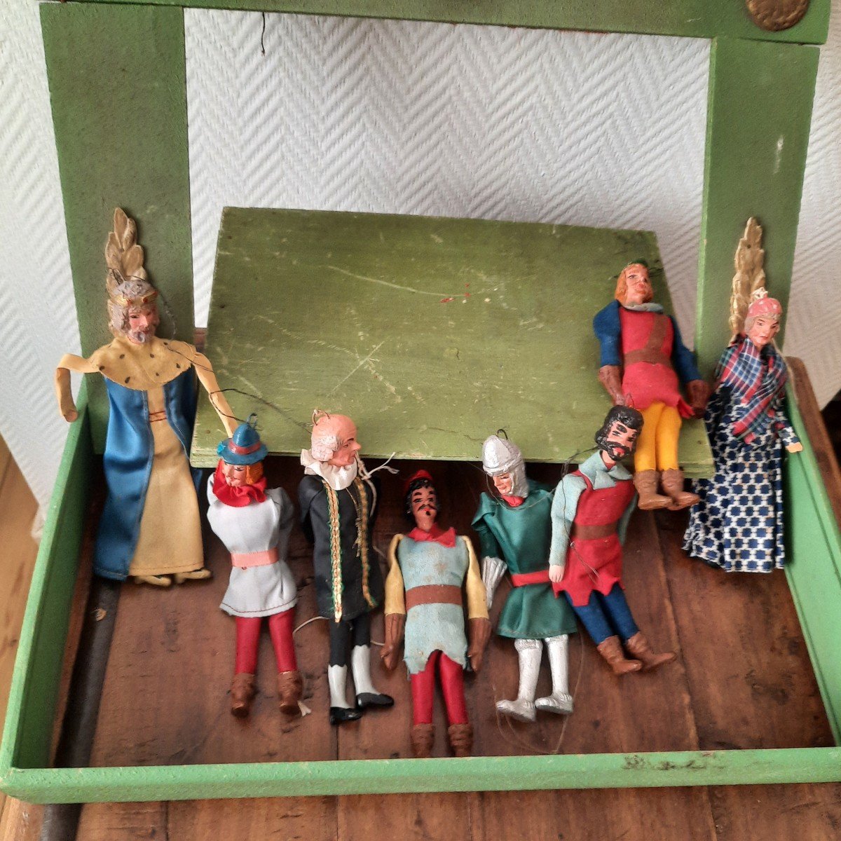 Ensemble De Marionnettes Anciennes à Suspendre-photo-4