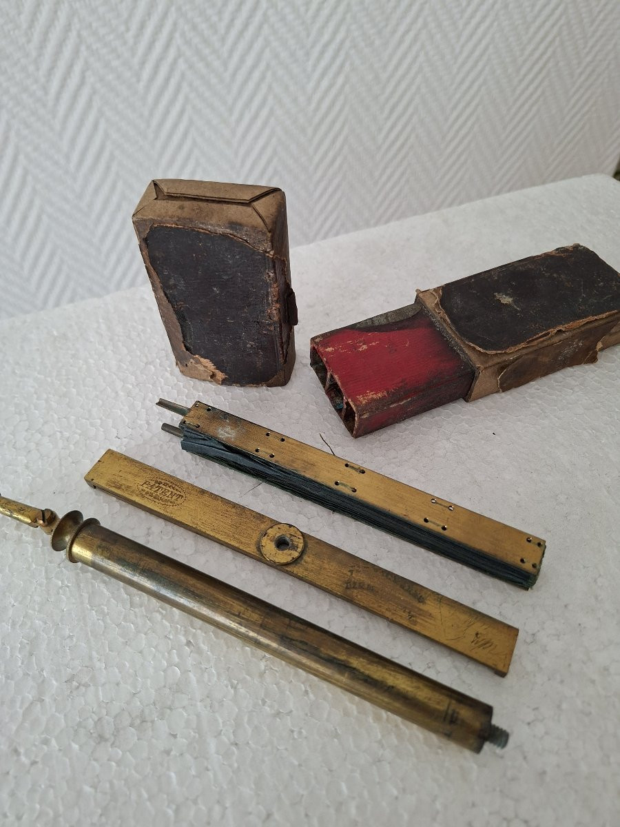 Rare Cocarde  Pare Lumiere Pour Microscope XIXe Birmingham.-photo-7