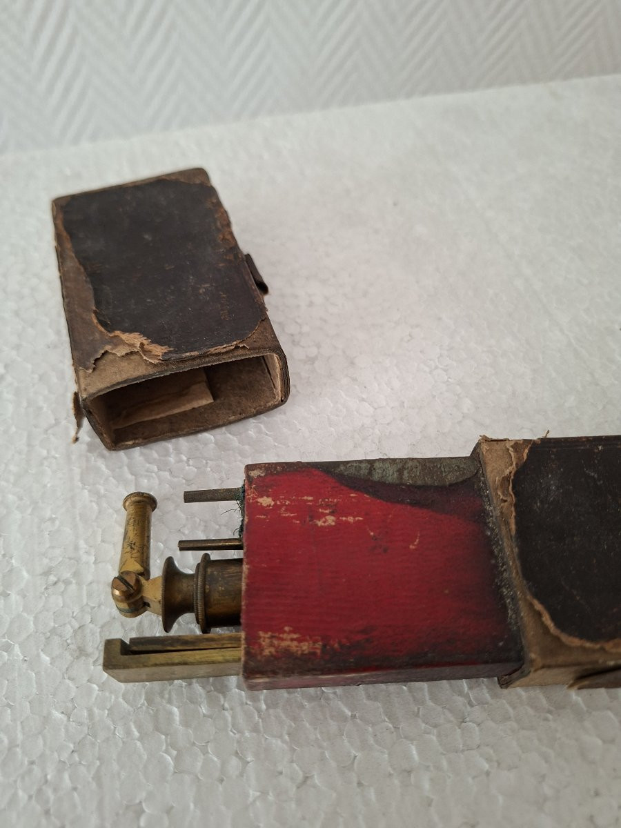 Rare Cocarde  Pare Lumiere Pour Microscope XIXe Birmingham.-photo-8