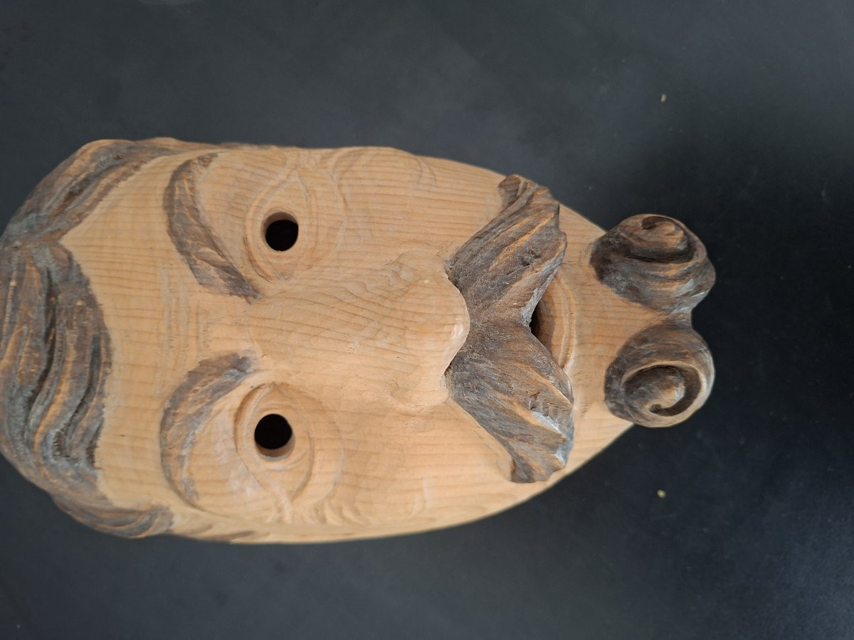 Bavarian Wood Carving Carnival Mask.-photo-5