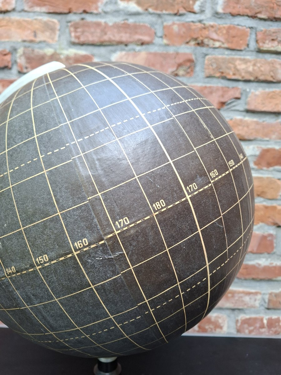 All-black Paper Mache Globe... Silent Globe-photo-3