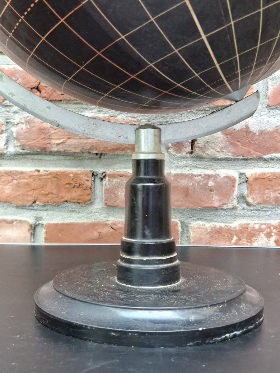 All-black Paper Mache Globe... Silent Globe-photo-2