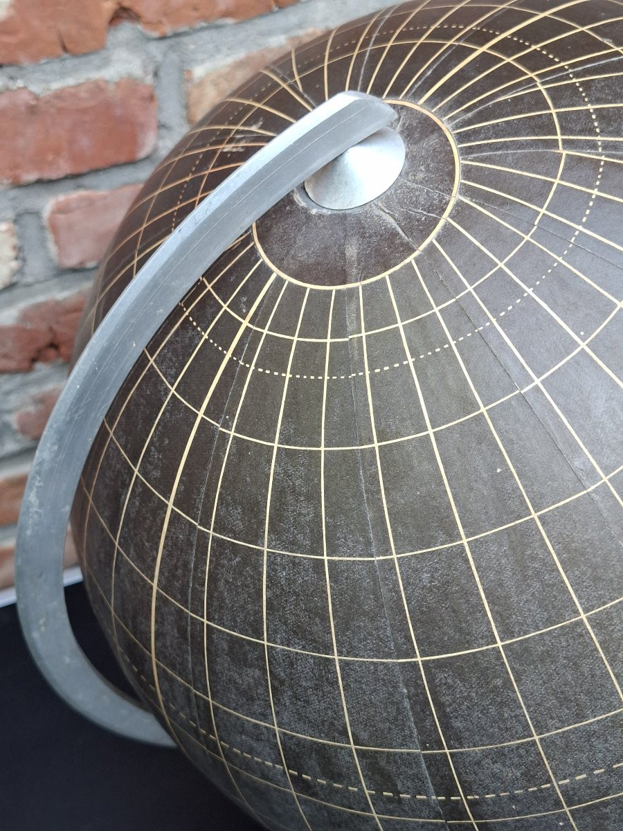All-black Paper Mache Globe... Silent Globe-photo-3