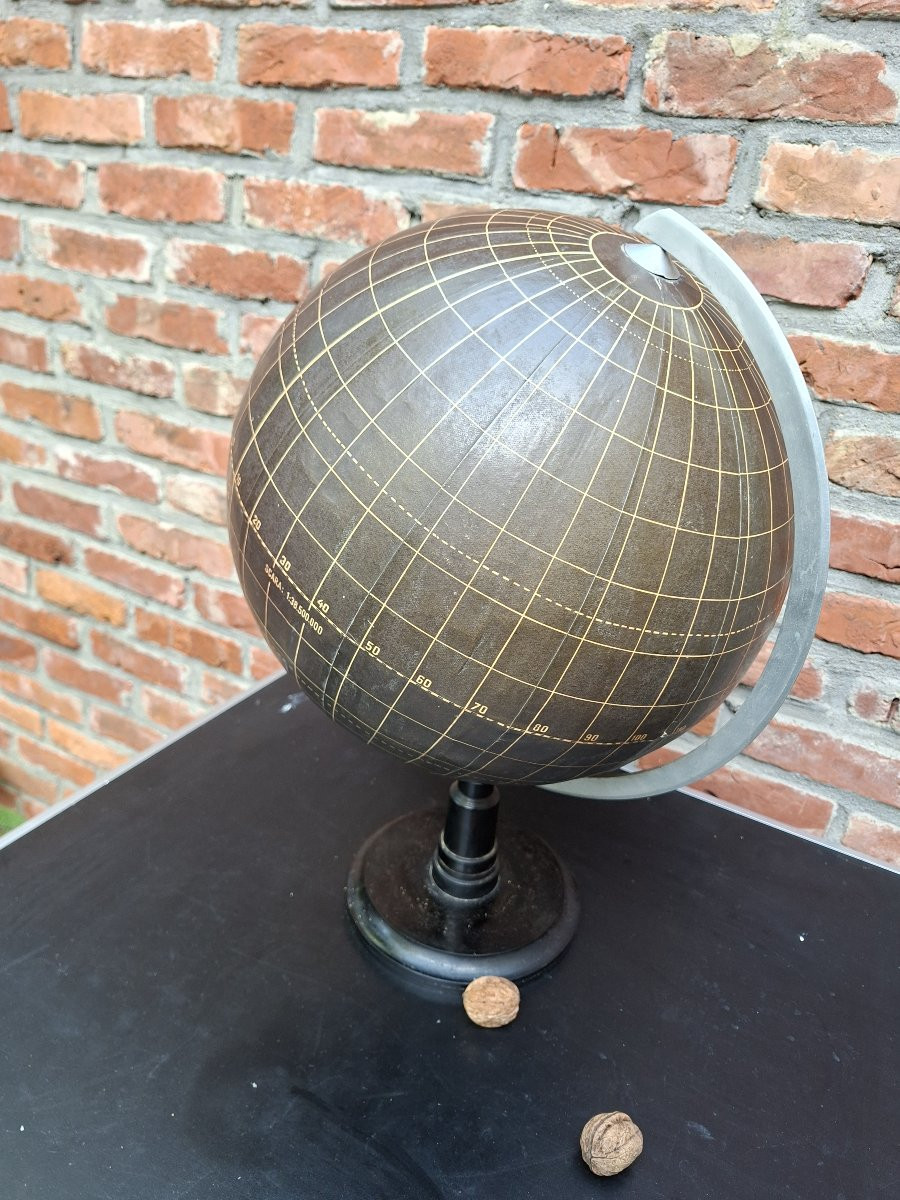All-black Paper Mache Globe... Silent Globe-photo-7