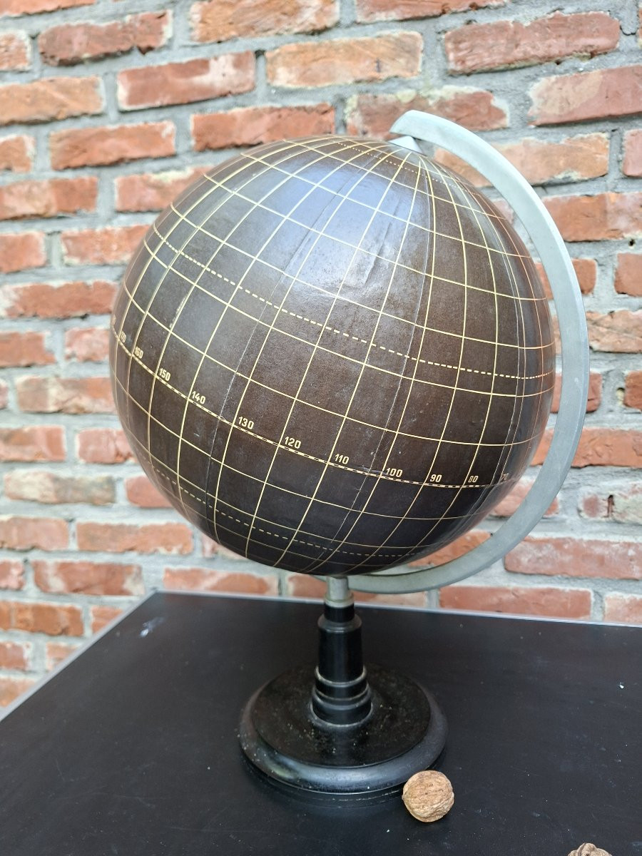 All-black Paper Mache Globe... Silent Globe-photo-8