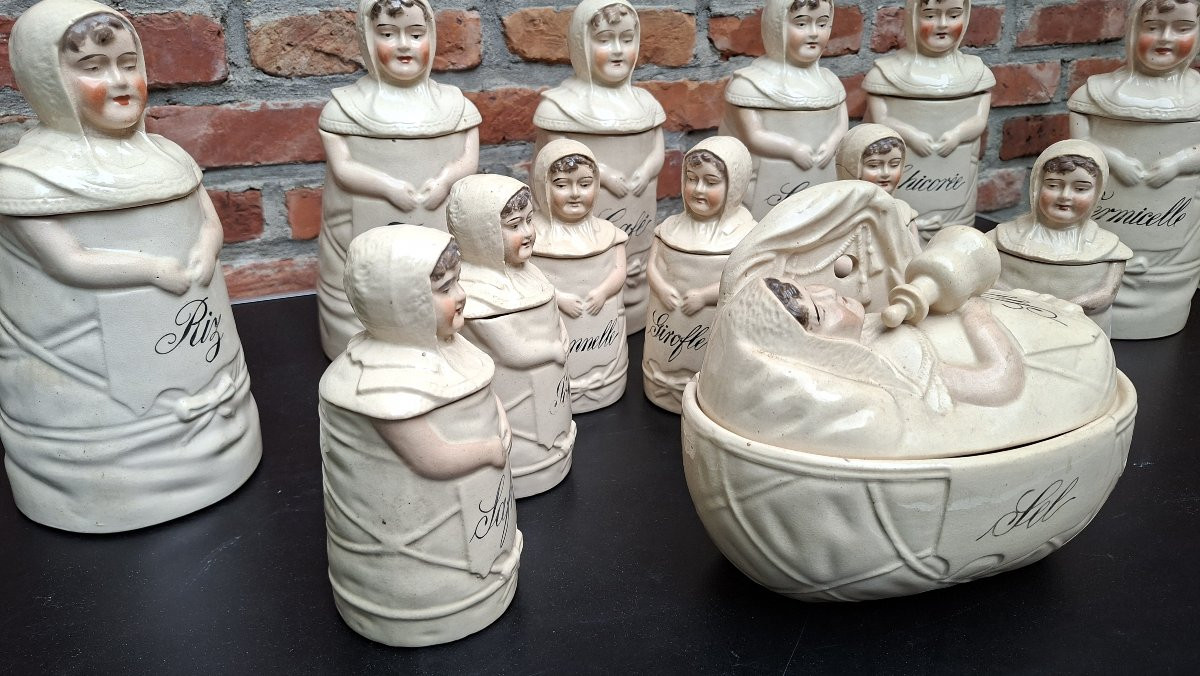 Gossip About Thirteen Anthropomorphic Spice Jars From The 19th Century-photo-6