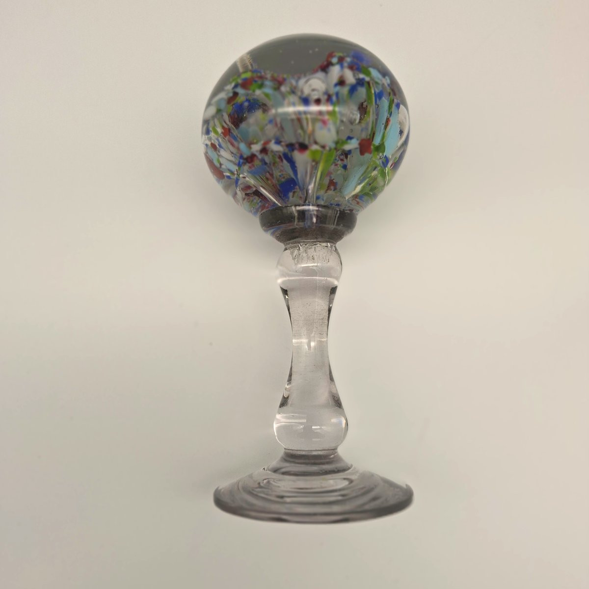 Wig Stand On Pedestal… Glass Art….-photo-4