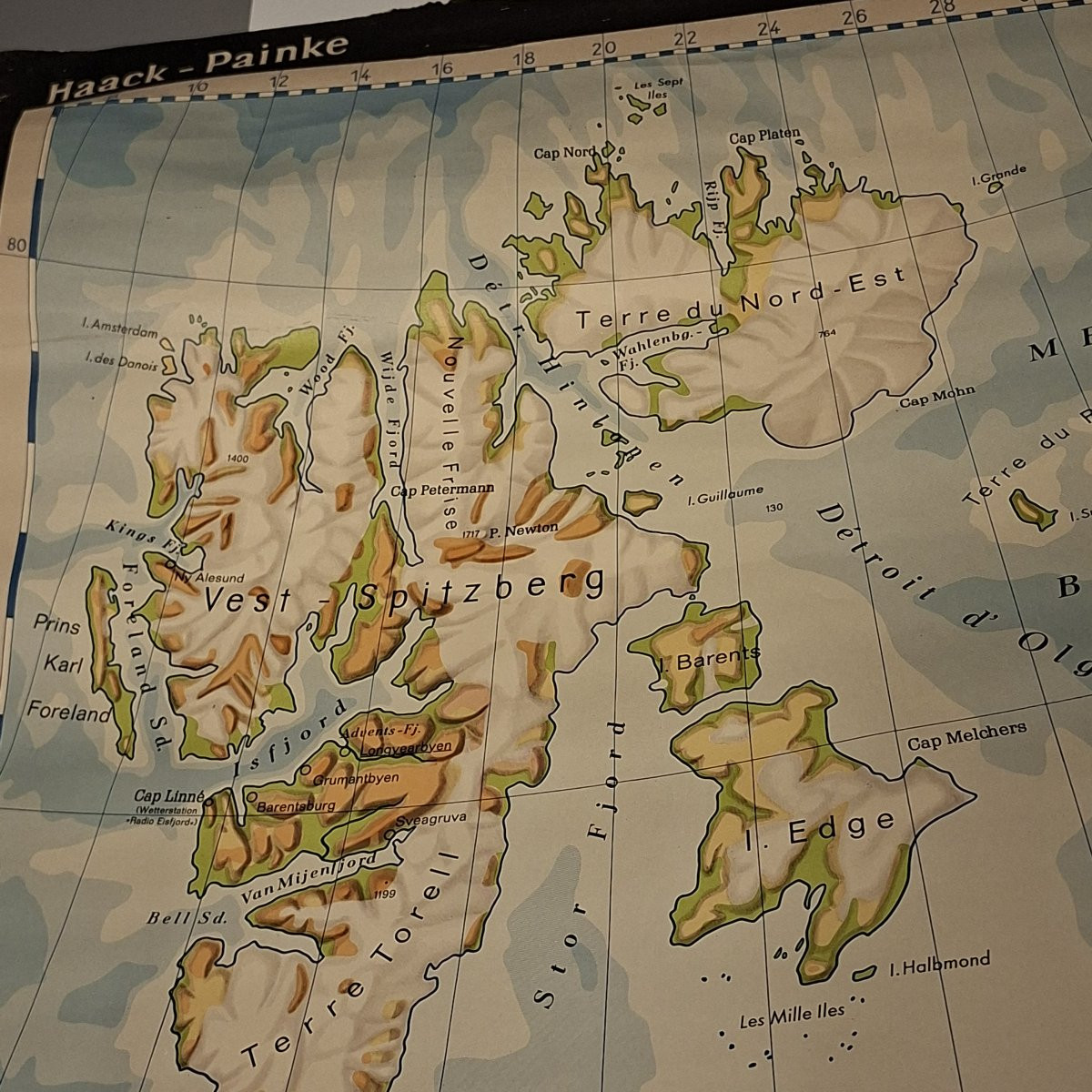 Huge Northern Europe Educational Map On Canvas-photo-3