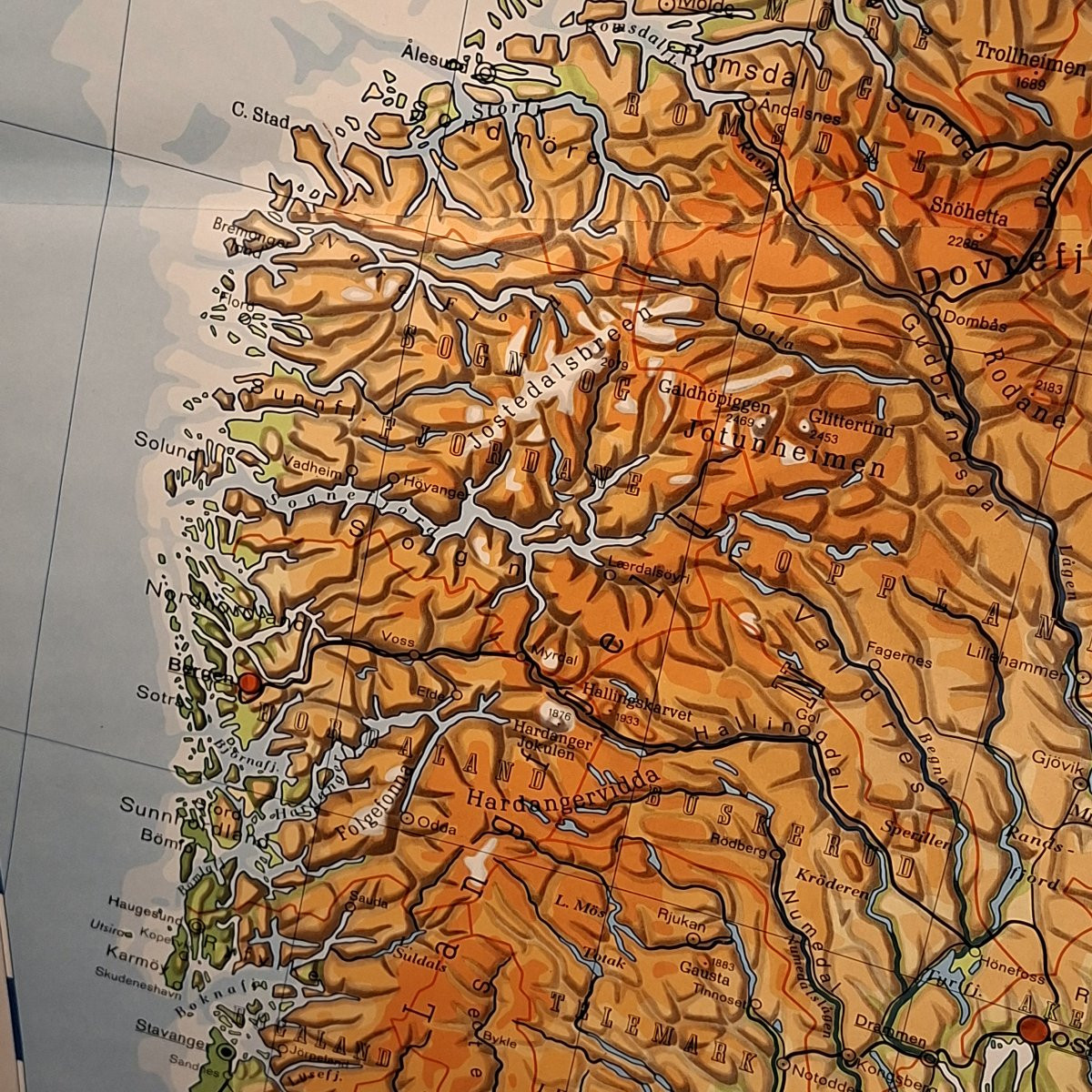 Huge Northern Europe Educational Map On Canvas-photo-4