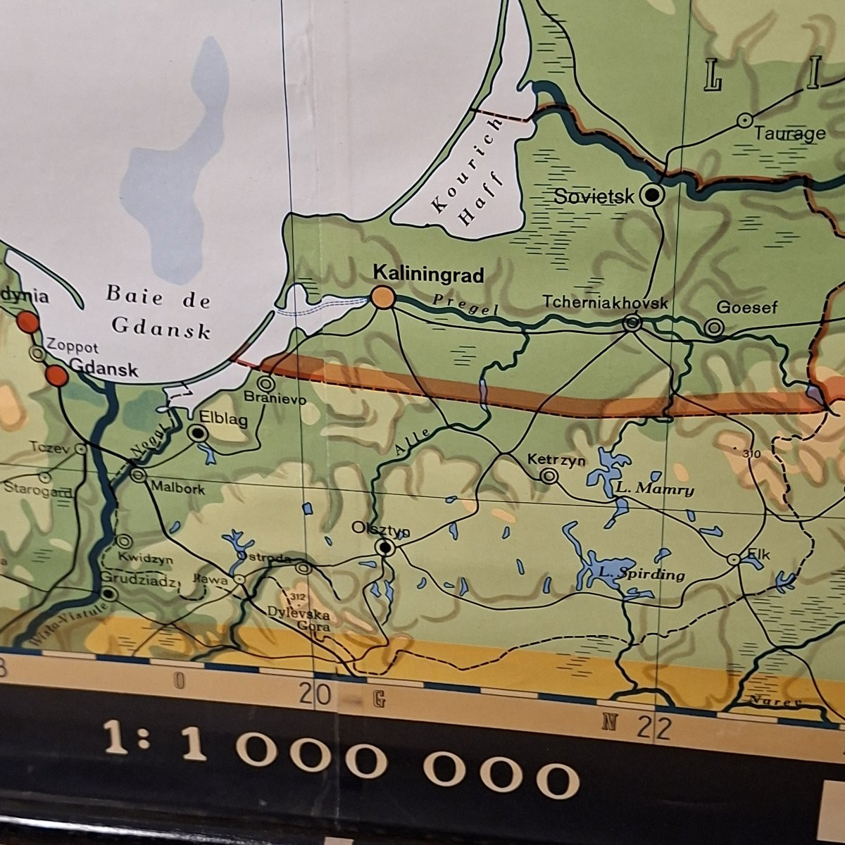 Huge Northern Europe Educational Map On Canvas-photo-5