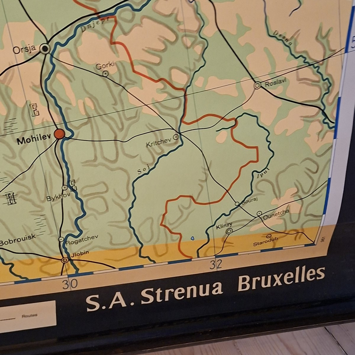 Huge Northern Europe Educational Map On Canvas-photo-6