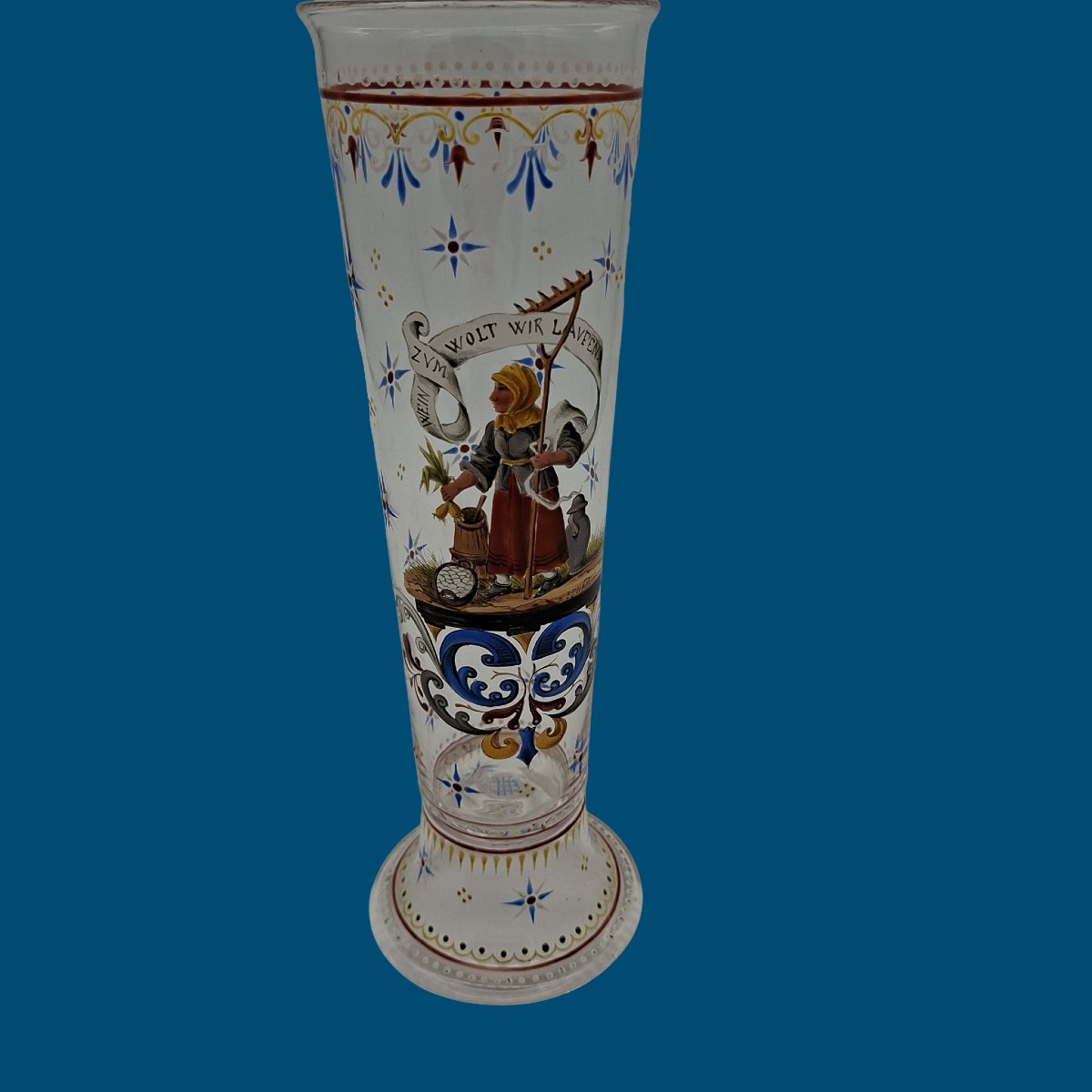 Austrian Enameled Glass Called Humpen-photo-2