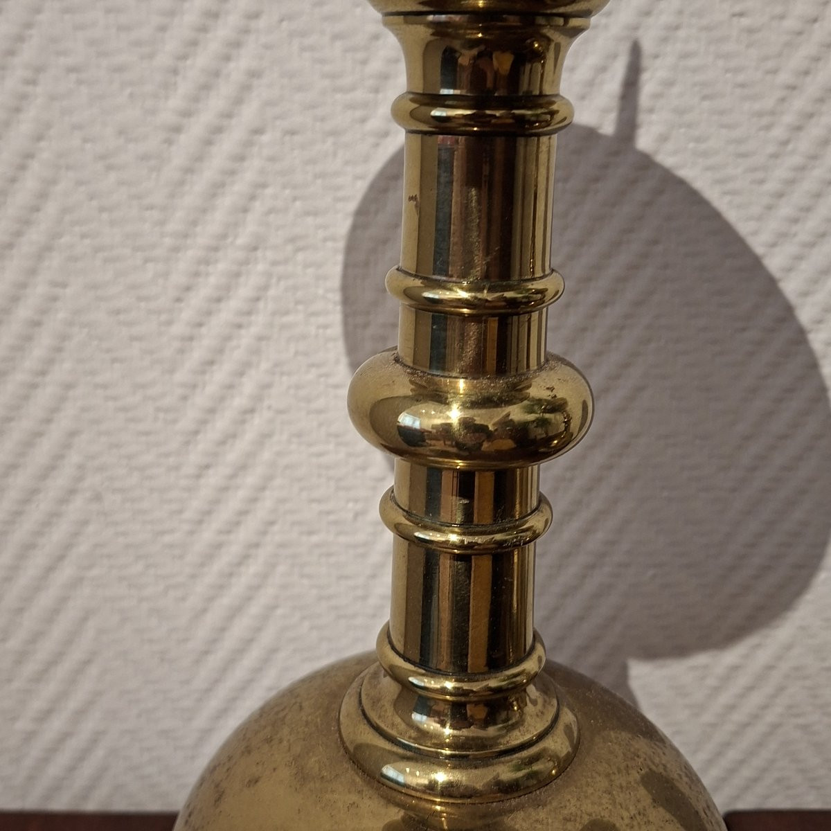 Pair Of Candle Holders ..brass ...neo-gothic-photo-3