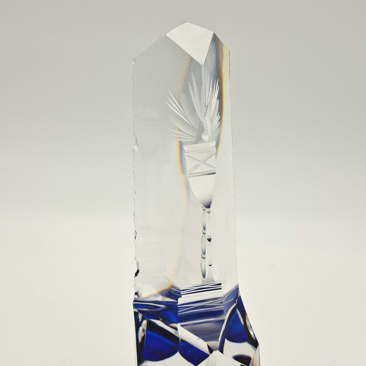 calice ... obélisque trompe l'oeil en cristal-photo-4