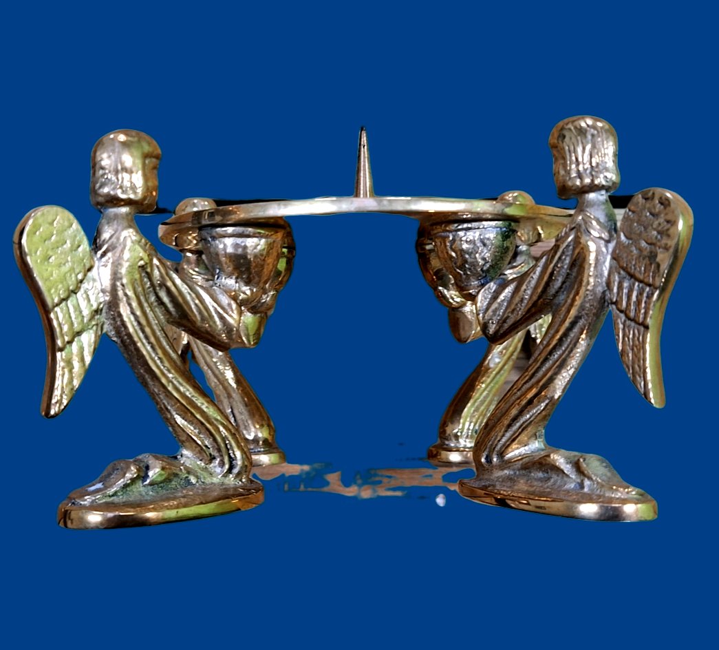 lourd  porte cierge aux anges.-photo-1