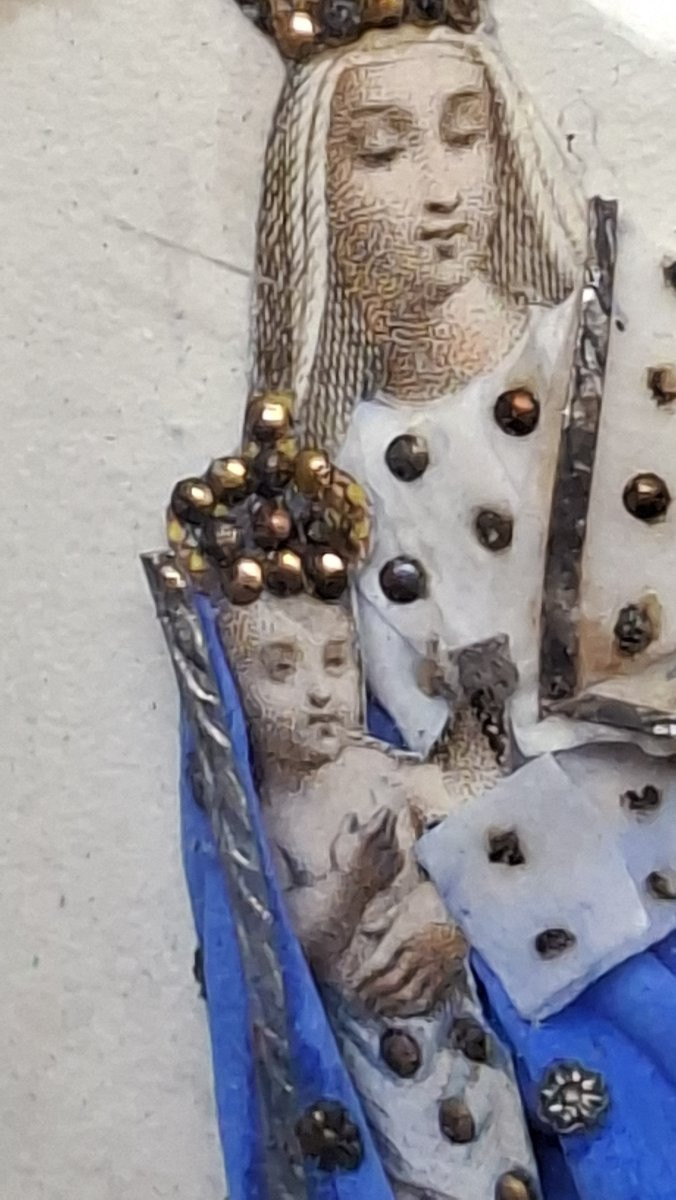 madone miniature à l'enfant roi  - napoléon III-photo-4