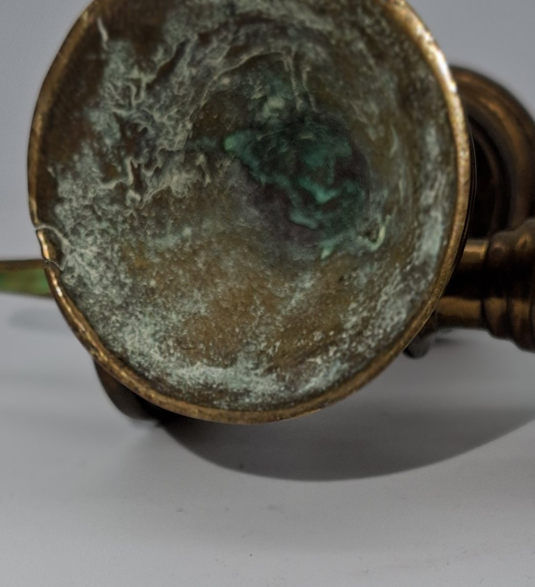  bougeoirs à picot  miniatures,  haute époque Flandres-photo-3