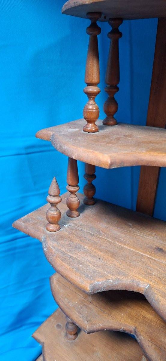 HUMBLE COUPLE D'ETAGERES MURALES 1900-photo-1