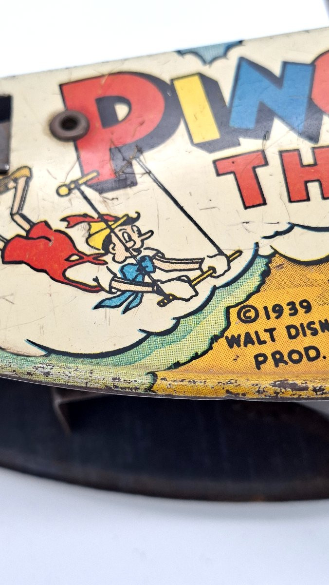 Pinocchio  acrobate  mécanique en  tôle Disney 1939 -photo-7