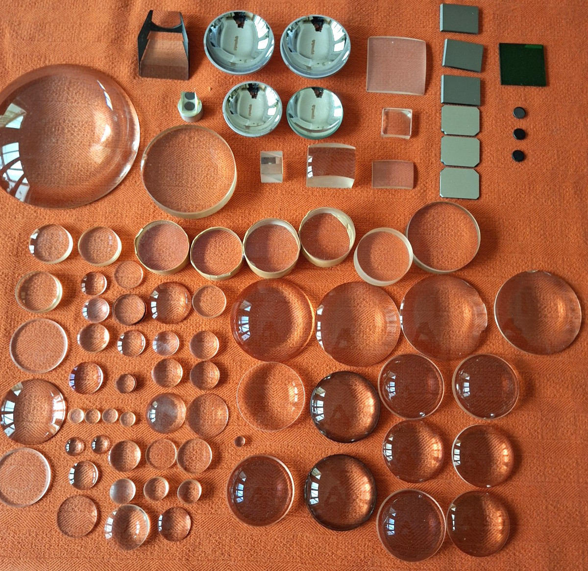 Optical Collection… Prisms… Mirrors… Lenses… Magnifyers… 72