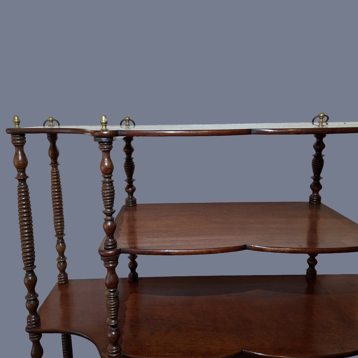 Elegance Shelf All Mahogany 19th Century-photo-2