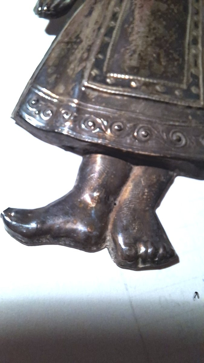 ex voto fillette en argent Italie XIXe-photo-1