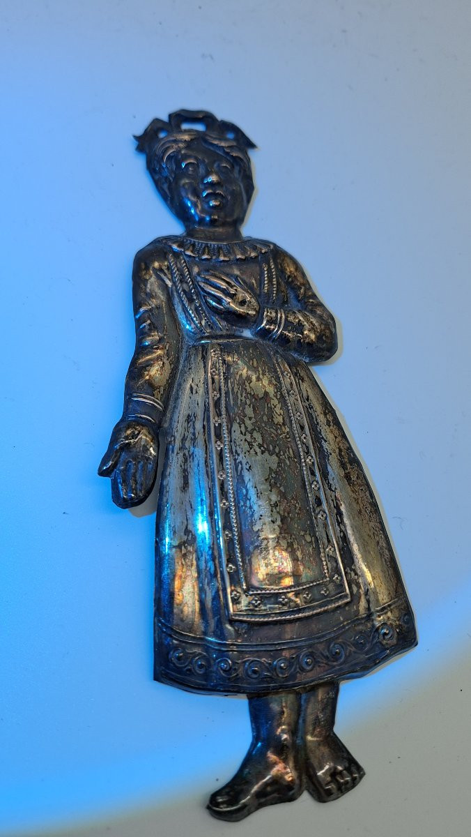 ex voto fillette en argent Italie XIXe-photo-2