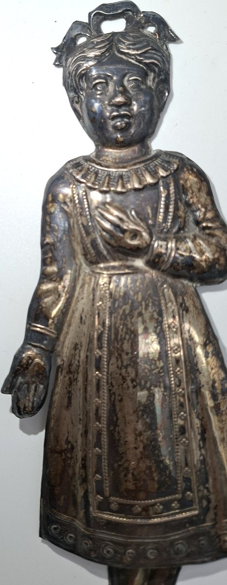 ex voto fillette en argent Italie XIXe-photo-3