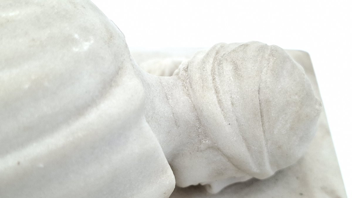 sculpture  sainte Cécile, chef d’œuvre,  de stefano maderno . albatre  XIXe-photo-3