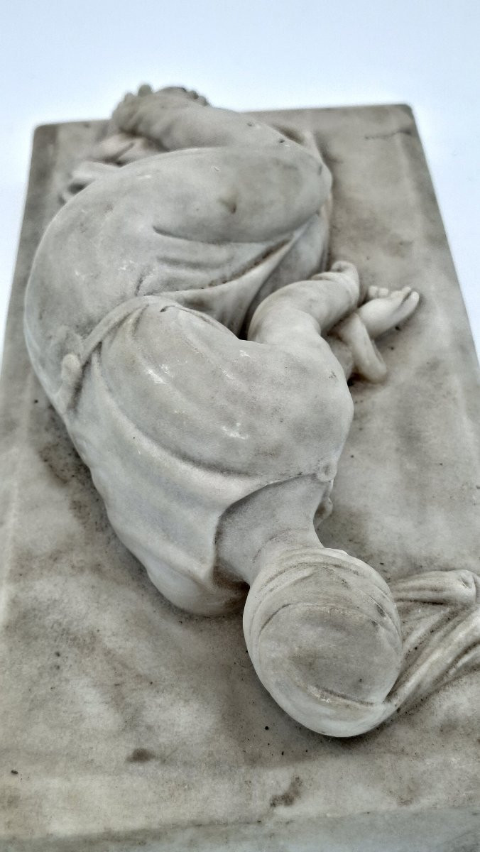 sculpture  sainte Cécile, chef d’œuvre,  de stefano maderno . albatre  XIXe-photo-4