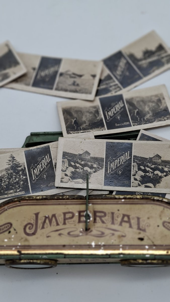 Imperial Stereoscope Lithographed Advertising Tin Sign, 1900-photo-2